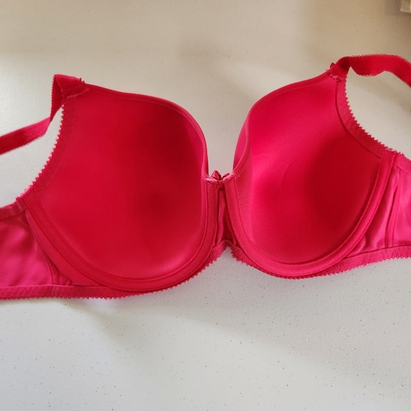 Fit Fully Yours Gloria Smooth Lace T-Shirt Bra Rasberry Pink B1042 40C Underwire - Picture 10 of 11